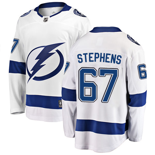 Herren Tampa Bay Lightning Eishockey Trikot Mitchell Stephens #67 Breakaway Weiß Fanatics Branded Auswärts